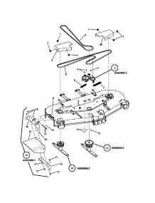 73" Cutting Deck (Final Assy) parts for Snapper Rear-Engine Riding Mower NZMX30614KH from AppliancePartsPros.com
