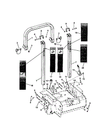 Roll Bar Protective Structure parts for Snapper Rear-Engine Riding Mower NZMX32734BV from AppliancePartsPros.com