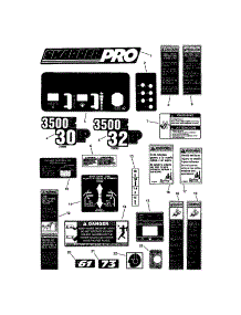 Decals parts for Snapper Rear-Engine Riding Mower NZMX32734BV from AppliancePartsPros.com