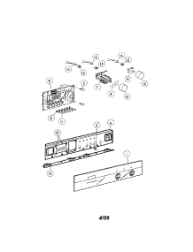 Control Panel / Components parts for  Electric Wall Oven OB24SDPX1-88487A from AppliancePartsPros.com