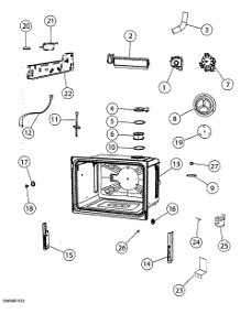 Cavity Assy parts for  Electric Wall Oven OB30SDEPX1-88492A from AppliancePartsPros.com