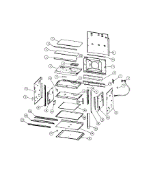 Chassis Assembly parts for  Electric Wall Oven OD301MV2-87930 from AppliancePartsPros.com