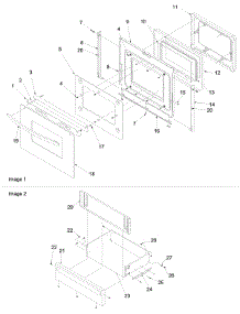 Oven Door And Storage Door parts for Amana Gas Range OEMA1-ARG7600W from AppliancePartsPros.com