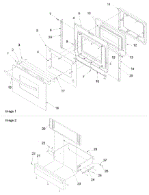 Oven Door And Storage Drawer parts for Amana Gas Range OEMA1-ARG7800E from AppliancePartsPros.com