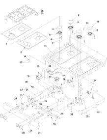 Main Top parts for Amana Gas Range OEMA1-ARG7800LL from AppliancePartsPros.com