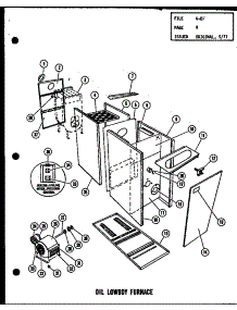 Oil Lowboy Furnace (Ol-100 / P96234-1F) (Ol-100-3 / P96234-2F) (Ol-125 / P96234-3F) (Ol-125-3 / P96234-4F) (Ol-150 / P96234-5F) (Ol-150-4 / P96234-6F) parts for Amana Furnace OH-100-3/P96236-4F from AppliancePartsPros.com