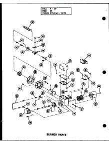 Burner Parts (Os-85-3 / P96291-5F) (Os-100 / P96291-1F) (Os-100-3 / P96291-2F) (Os-125 / P96291-3F) (Os-125-4 / P96291-4F) (Os-150 / P96317-1F) (Os-200 / P96317-2F) (Os-250 / P96317-3F) (Os-335 / P96317-4F) parts for Amana Furnace OH-100/P96288-3F from AppliancePartsPros.com
