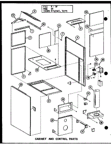 Cabinet And Control Parts (Oc-100 / P96290-1F) parts for Amana Furnace OH-100/P96288-3F from AppliancePartsPros.com