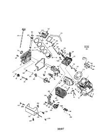 Cylinder / Crankshaft / Heat Shield parts for Tecumseh Lawn & Garden Engine OH195SA-72571 from AppliancePartsPros.com