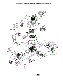 Cylinder And Flywheel parts for Tecumseh Lawn & Garden Engine OHV130-206844C from AppliancePartsPros.com