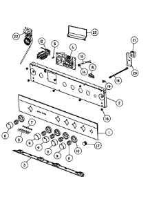 Control Panel / Components parts for  Range OR24SDPWGX1-88486A from AppliancePartsPros.com