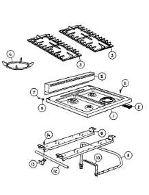 Hobtop Assy parts for  Range OR24SDPWGX1-88486A from AppliancePartsPros.com