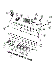 Control Panel / Components parts for  Electric Range OR24SDPWSX1-88485A from AppliancePartsPros.com
