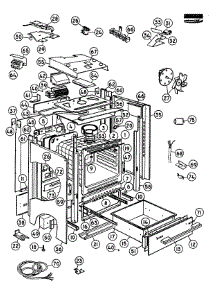 Chassis Assy parts for  Electric Range OR24SDPWSX1-88485A from AppliancePartsPros.com