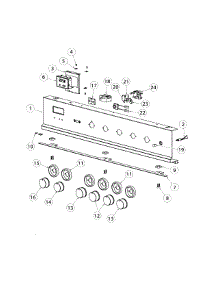 Control Panel parts for  Range OR30SDBMX1-88662-A from AppliancePartsPros.com