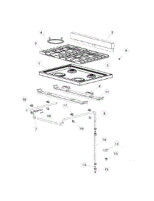 Hob Top parts for  Range OR30SDBMX1-88662-A from AppliancePartsPros.com
