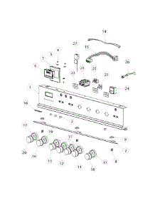 Control Panel parts for  Range OR30SDPWGX1-88659-A from AppliancePartsPros.com