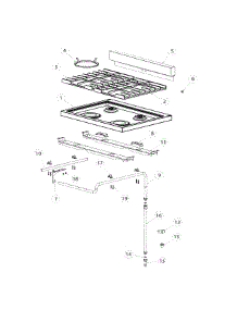 Hob Top parts for  Range OR30SDPWGX1-88659-A from AppliancePartsPros.com