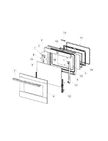 Door parts for  Range OR30SDPWGX1-88659-A from AppliancePartsPros.com