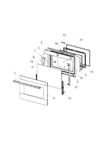 Door parts for  Range OR30SDPWIX1-88660-A from AppliancePartsPros.com