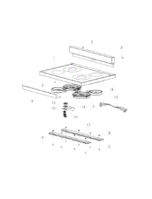 Hob Top parts for  Range OR30SDPWSX1-88661-A from AppliancePartsPros.com