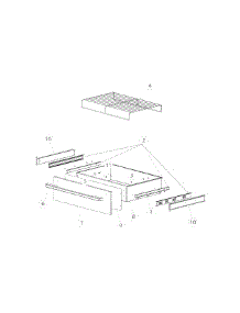 Drawer parts for  Range OR30SDPWSX1-88661-A from AppliancePartsPros.com