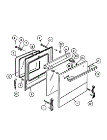 Full Door Assy parts for  Gas Range OR36LDBGX1-88483A from AppliancePartsPros.com