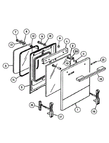 Half Door Assy parts for  Gas Range OR36LDBGX1-88483A from AppliancePartsPros.com