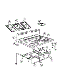 Hobtop Assy parts for  Gas Range OR36SDBGX1-88482A from AppliancePartsPros.com