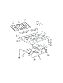 Hob Top parts for  Gas Range OR36SDBGX2-88653-A from AppliancePartsPros.com