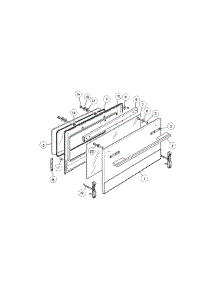 Door parts for  Gas Range OR36SDBGX2-88653-A from AppliancePartsPros.com