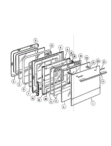 Door Assy parts for  Range OR48DDPWGX1-88481A from AppliancePartsPros.com