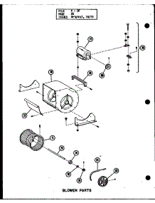 Blower Parts (Os-85-3 / P96291-5F) (Os-100 / P96291-1F) (Os-100-3 / P96291-2F) (Os-125 / P96291-3F) (Os-125-4 / P96291-4F) (Os-150 / P96317-1F) (Os-200 / P96317-2F) (Os-250 / P96317-3F) (Os-335 / P96317-4F) parts for Amana Furnace OS-125/P96291-3F from AppliancePartsPros.com
