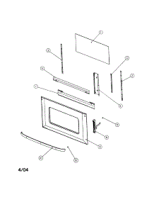 Door Outer Assembly parts for  Electric Wall Oven OS301V2-88424 from AppliancePartsPros.com