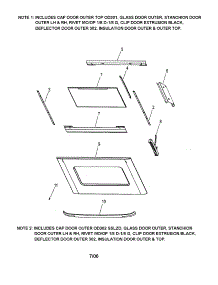 Outer Door Assembly parts for  Electric Wall Oven OS302B from AppliancePartsPros.com