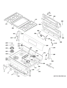 Control Panel & Cooktop parts for Ge Range P2B935YP1FS from AppliancePartsPros.com