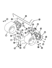 Dual Blower Assembly parts for Amana Furnace P67322-1C from AppliancePartsPros.com