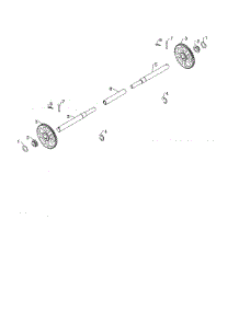 Axle Shaft parts for Husqvarna Gas Snowblower PA10530ES (96192008900) from AppliancePartsPros.com