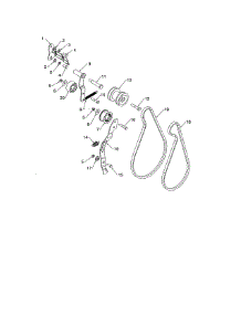 Pulleys / Idler Arm parts for Husqvarna Gas Snowblower PA10530ES (96192008900) from AppliancePartsPros.com