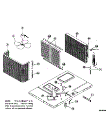 Inside View parts for Icp Heating Cooling Combined Unit PAA042N1KA from AppliancePartsPros.com