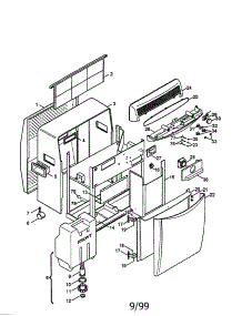 Unit parts for Delonghi Room Air Conditioner PAC290U from AppliancePartsPros.com