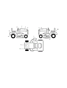 Decals parts for Poulan Front-Engine Lawn Tractor PB175A46 (96042015300) from AppliancePartsPros.com