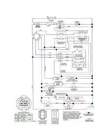 Schematic Diagram parts for Poulan Riding Mower & Tractor PB20A46-96042016900 from AppliancePartsPros.com