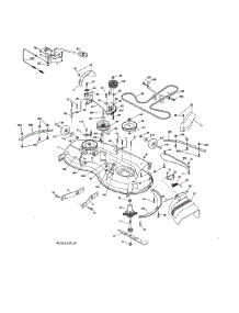 Mower Deck parts for Poulan Riding Mower & Tractor PB20VA46-96042017000 from AppliancePartsPros.com