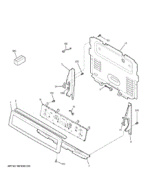 Control Panel parts for Ge Electric Range PB911BJ8TS from AppliancePartsPros.com