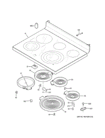 Cooktop parts for Ge Electric Range PB930SL4SS from AppliancePartsPros.com