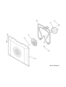 Convection Fan parts for Ge Electric Range PB960FJ6DS from AppliancePartsPros.com