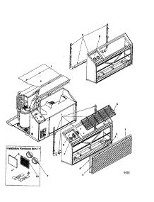 Outer Case Assembly parts for Amana Room Air Conditioner PBC071A00A-P1224901R from AppliancePartsPros.com