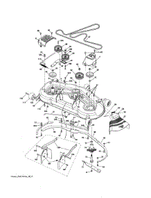Mower Deck parts for Poulan Riding Mower & Tractor PBGT2654-96042017300 from AppliancePartsPros.com