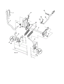 Mower Lift parts for Poulan Riding Mower & Tractor PBGT2654-96042017300 from AppliancePartsPros.com